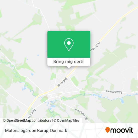 Materialegården Karup kort