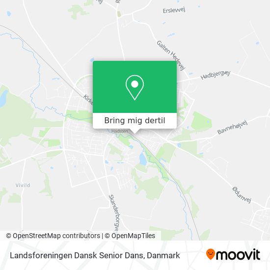 Landsforeningen Dansk Senior Dans kort