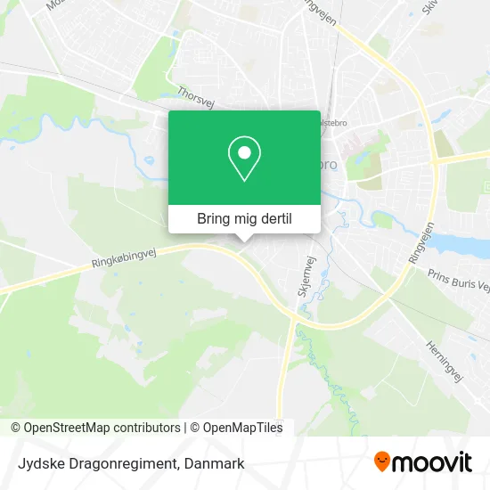 Jydske Dragonregiment kort