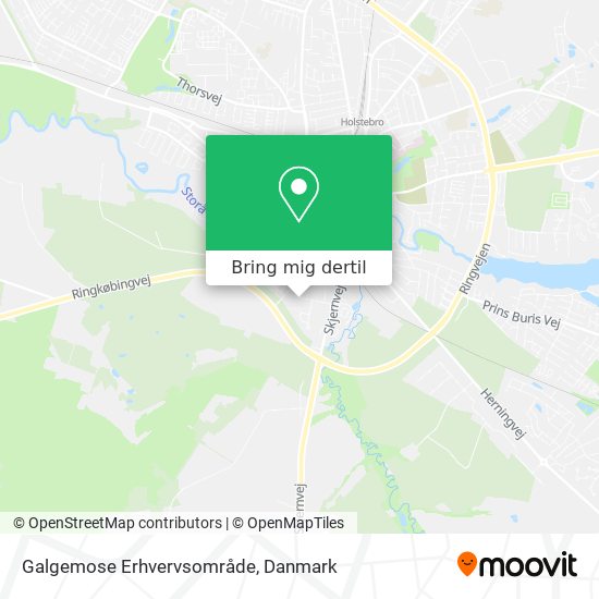 Galgemose Erhvervsområde kort