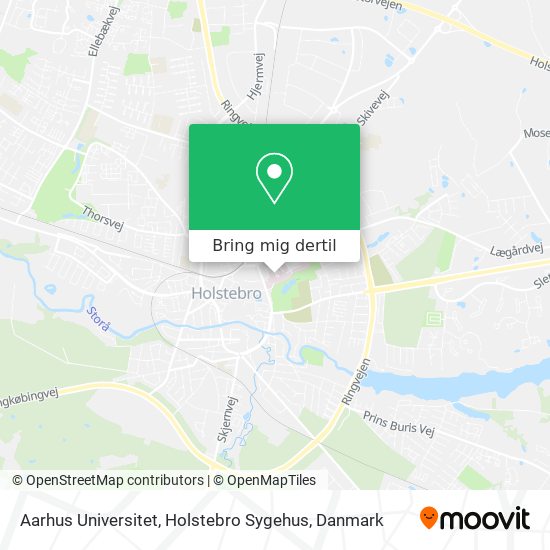 Aarhus Universitet, Holstebro Sygehus kort