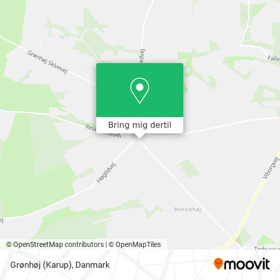 Grønhøj (Karup) kort