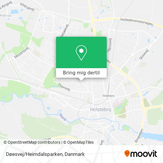 Døesvej/Heimdalsparken kort