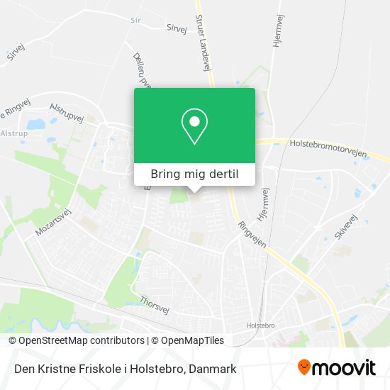 Den Kristne Friskole i Holstebro kort