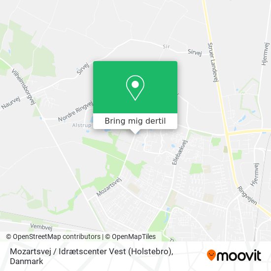 Mozartsvej / Idrætscenter Vest (Holstebro) kort