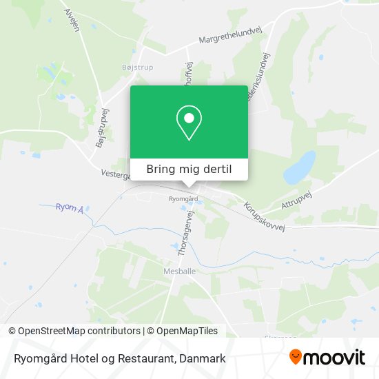 Ryomgård Hotel og Restaurant kort