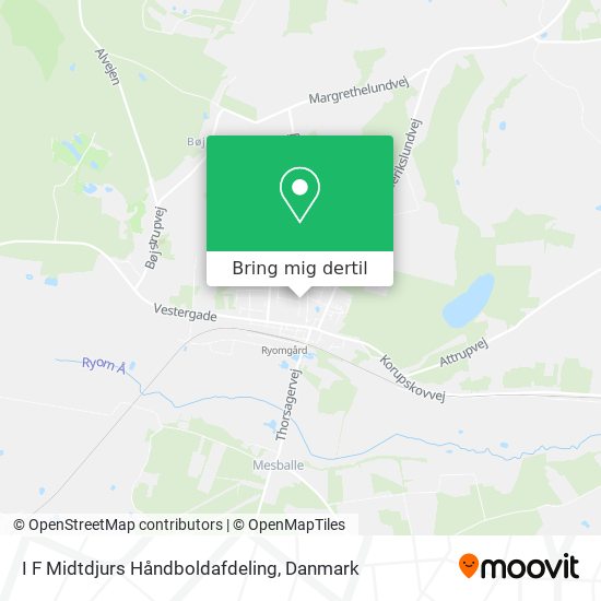 I F Midtdjurs Håndboldafdeling kort