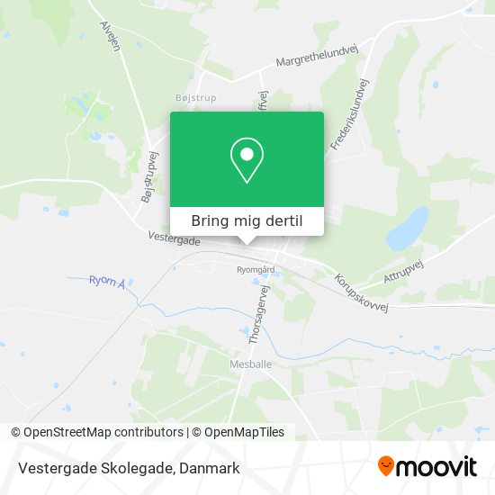 Vestergade Skolegade kort