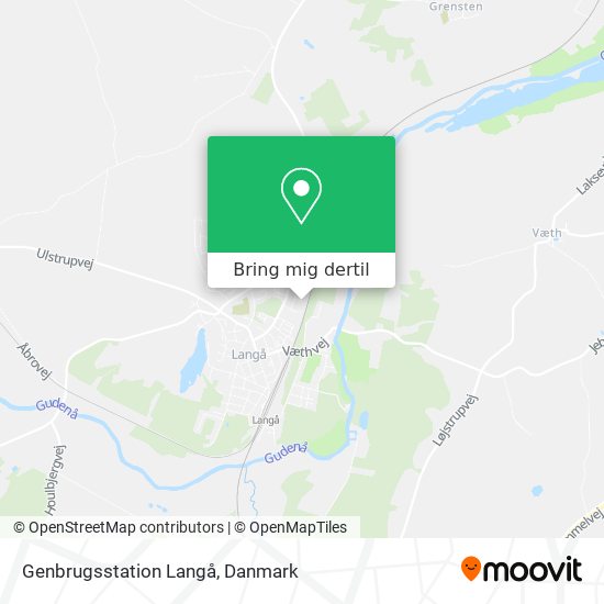 Genbrugsstation Langå kort