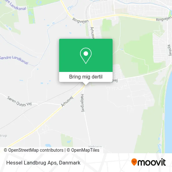 Hessel Landbrug Aps kort