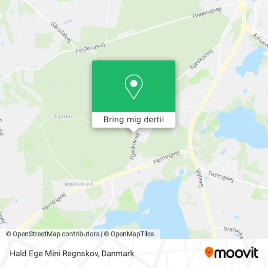 Hald Ege Mini Regnskov kort