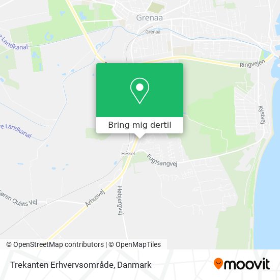 Trekanten Erhvervsområde kort