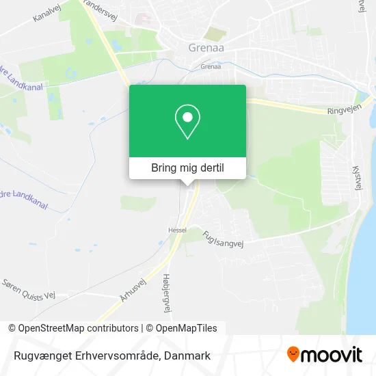 Rugvænget Erhvervsområde kort