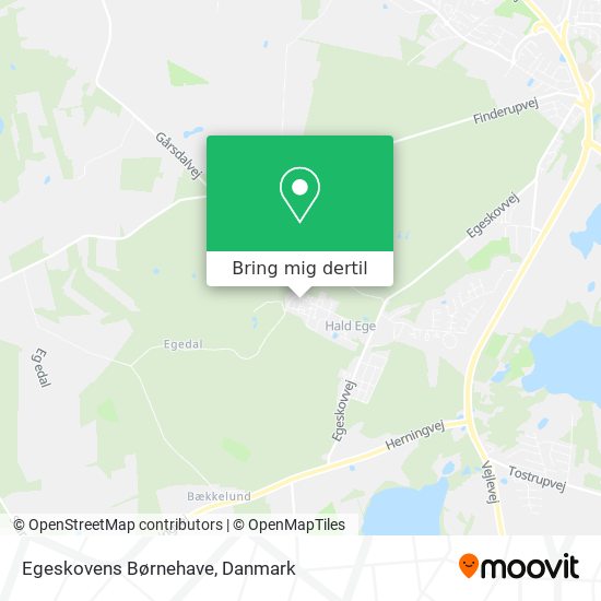 Egeskovens Børnehave kort