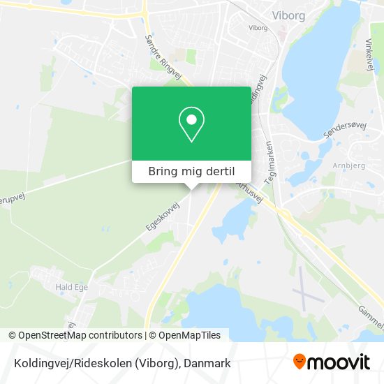 Koldingvej/Rideskolen (Viborg) kort