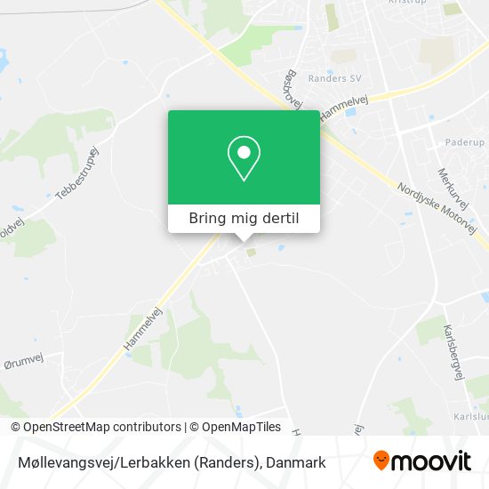 Møllevangsvej / Lerbakken (Randers) kort