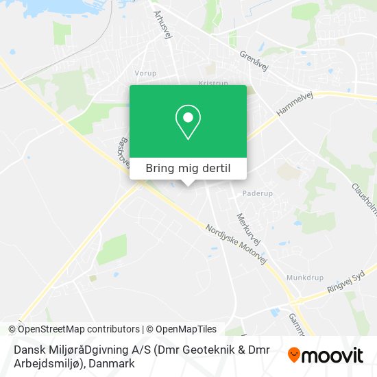 Dansk MiljøråDgivning A / S (Dmr Geoteknik & Dmr Arbejdsmiljø) kort
