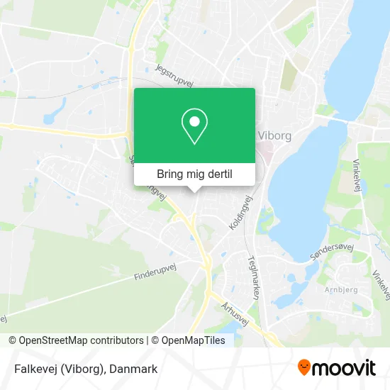 Falkevej (Viborg) kort