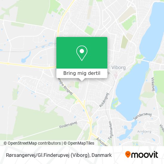 Rørsangervej / Gl.Finderupvej (Viborg) kort