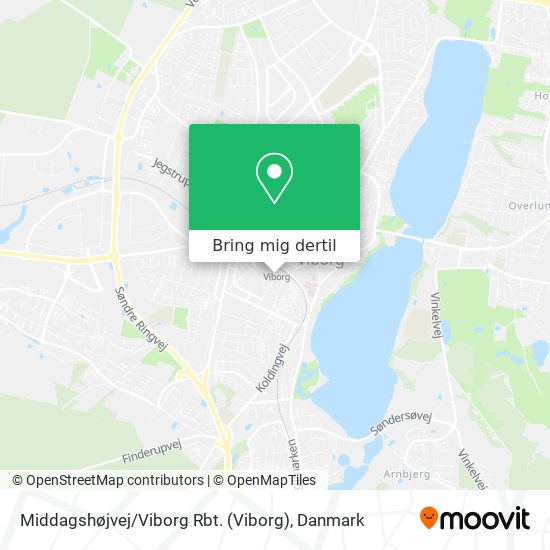 Middagshøjvej / Viborg Rbt. kort