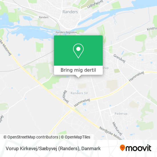 Vorup Kirkevej / Sæbyvej (Randers) kort