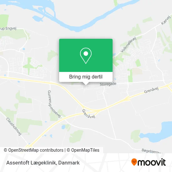 Assentoft Lægeklinik kort