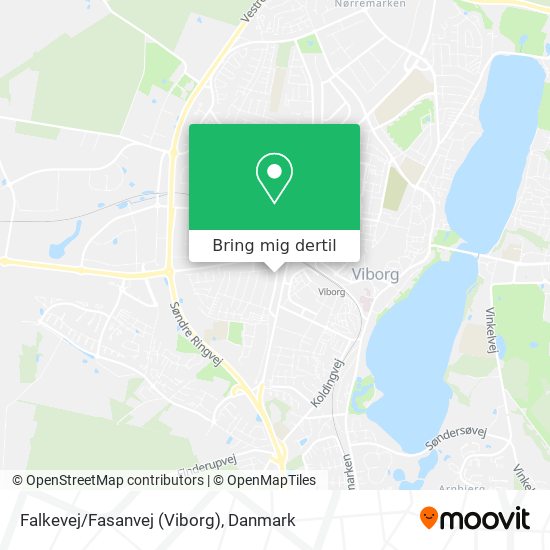 Falkevej/Fasanvej (Viborg) kort