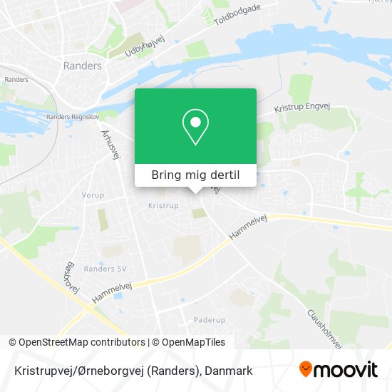 Kristrupvej / Ørneborgvej (Randers) kort