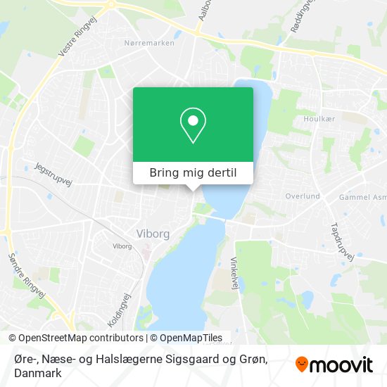 Øre-, Næse- og Halslægerne Sigsgaard og Grøn kort