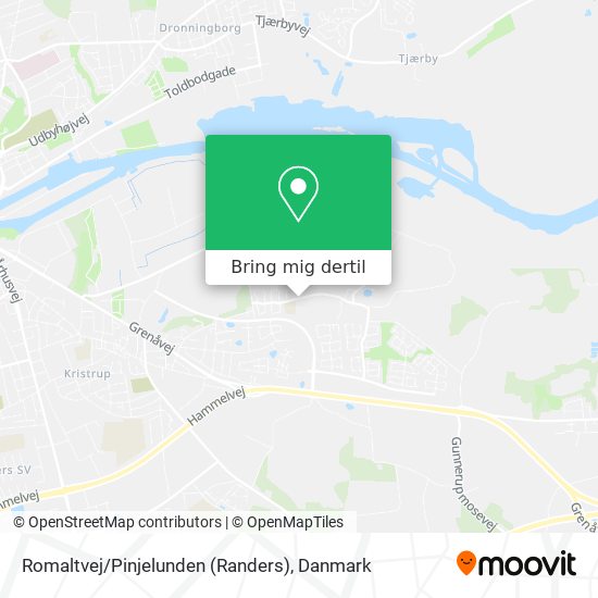 Romaltvej / Pinjelunden (Randers) kort