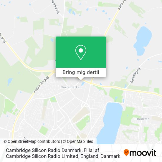 Cambridge Silicon Radio Danmark, Filial af Cambridge Silicon Radio Limited, England kort