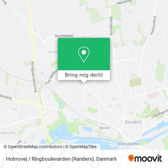 Hobrovej / Ringboulevarden (Randers) kort