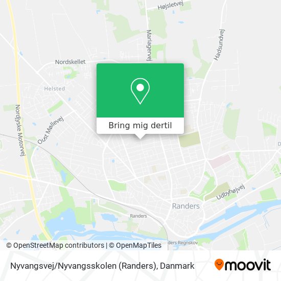 Nyvangsvej / Nyvangsskolen (Randers) kort