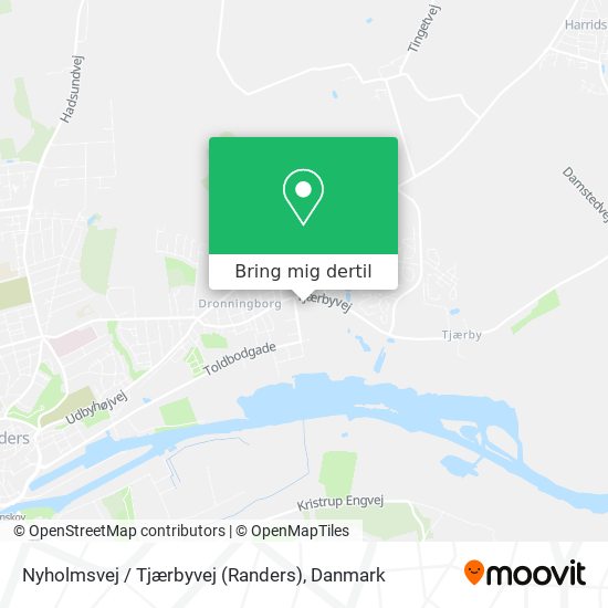 Nyholmsvej / Tjærbyvej (Randers) kort