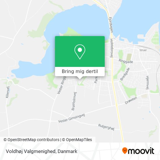 Voldhøj Valgmenighed kort