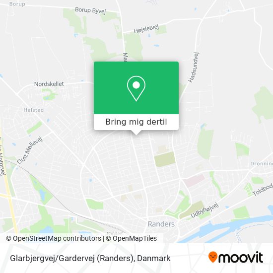 Glarbjergvej / Gardervej (Randers) kort