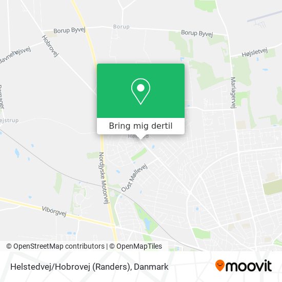 Helstedvej/Hobrovej (Randers) kort