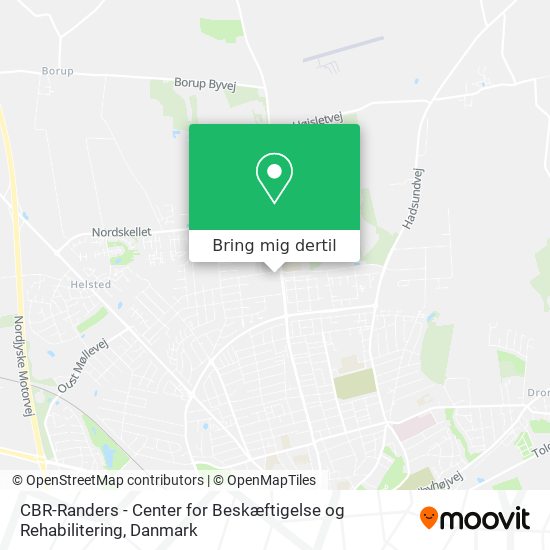 CBR-Randers - Center for Beskæftigelse og Rehabilitering kort