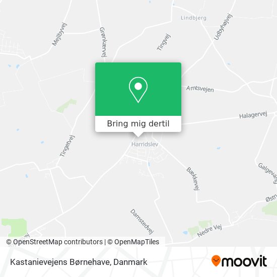 Kastanievejens Børnehave kort