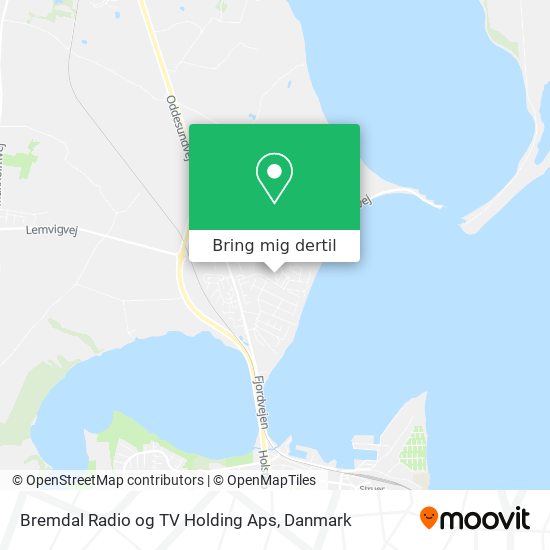 Bremdal Radio og TV Holding Aps kort