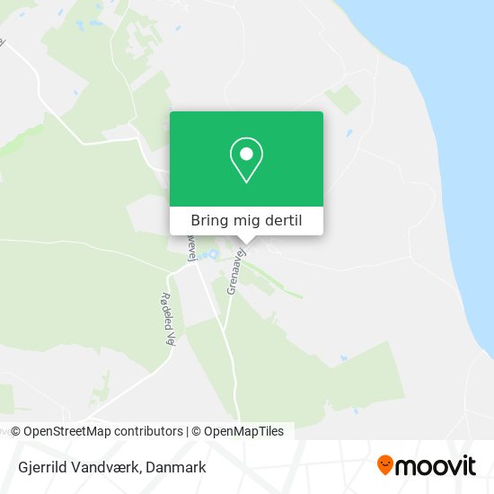 Gjerrild Vandværk kort
