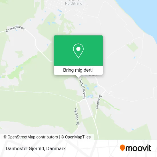 Danhostel Gjerrild kort