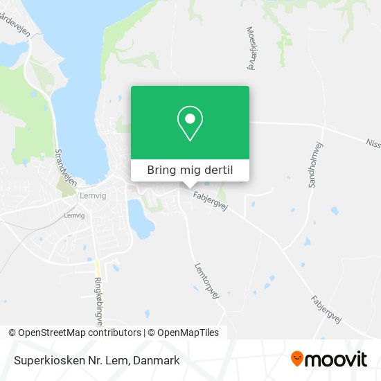 Superkiosken Nr. Lem kort