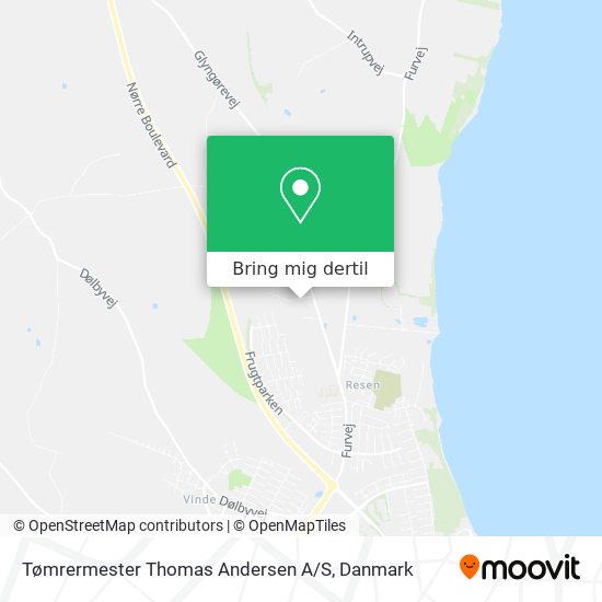 Tømrermester Thomas Andersen A / S kort