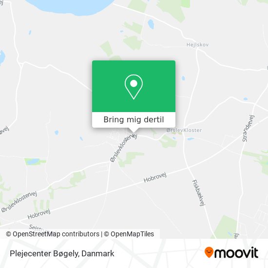 Plejecenter Bøgely kort