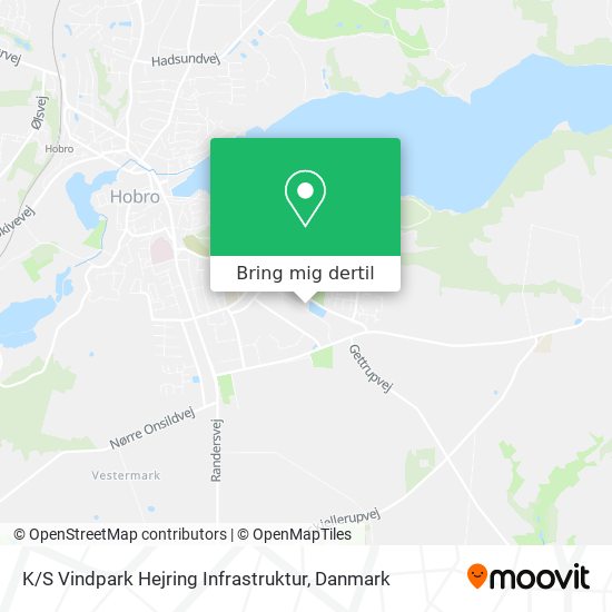 K / S Vindpark Hejring Infrastruktur kort