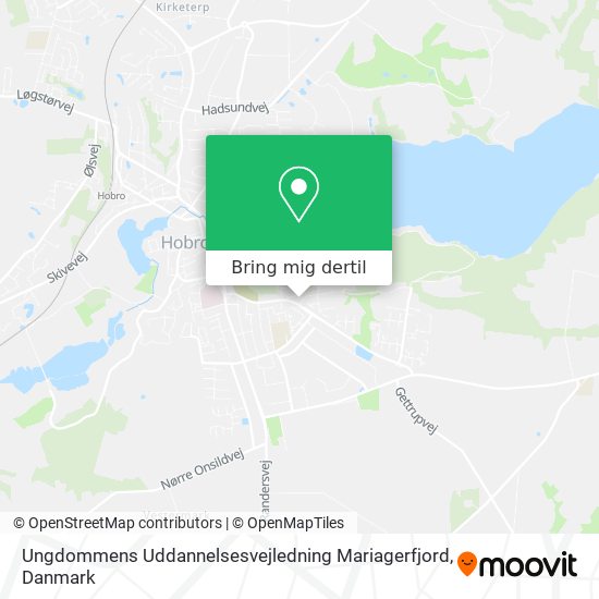 Ungdommens Uddannelsesvejledning Mariagerfjord kort