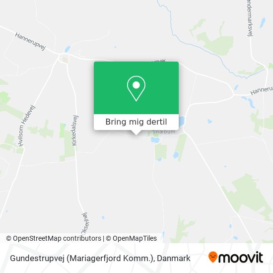 Gundestrupvej (Mariagerfjord Komm.) kort