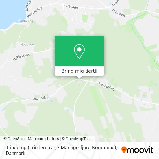 Trinderup (Trinderupvej / Mariagerfjord Kommune) kort