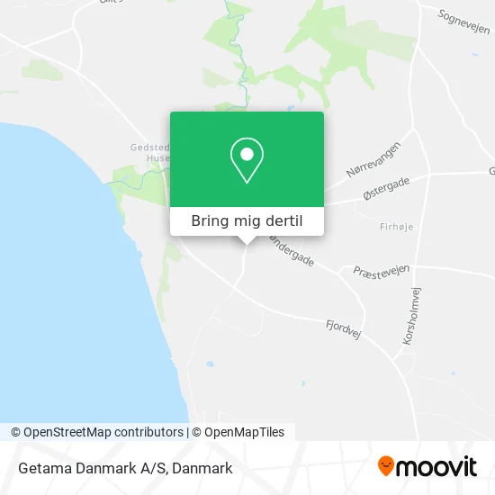 Getama Danmark A/S kort